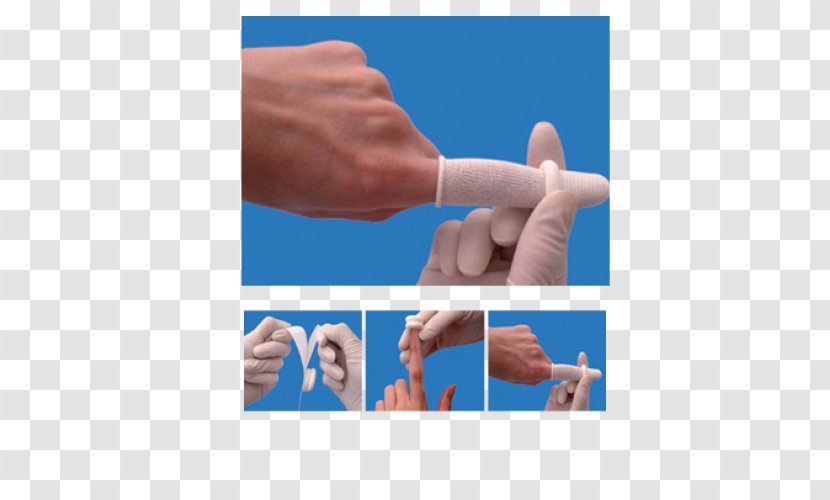 Thumb Dressing Digit Adhesive Bandage Finger Cot - Alginic Acid - Adherent Transparent PNG