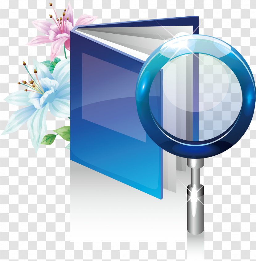 Magnifying Glass Book Euclidean Vector - Brand - Material Transparent PNG