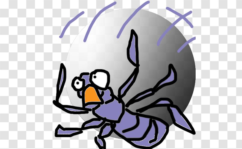 Insect Cartoon Clip Art - Purple Transparent PNG