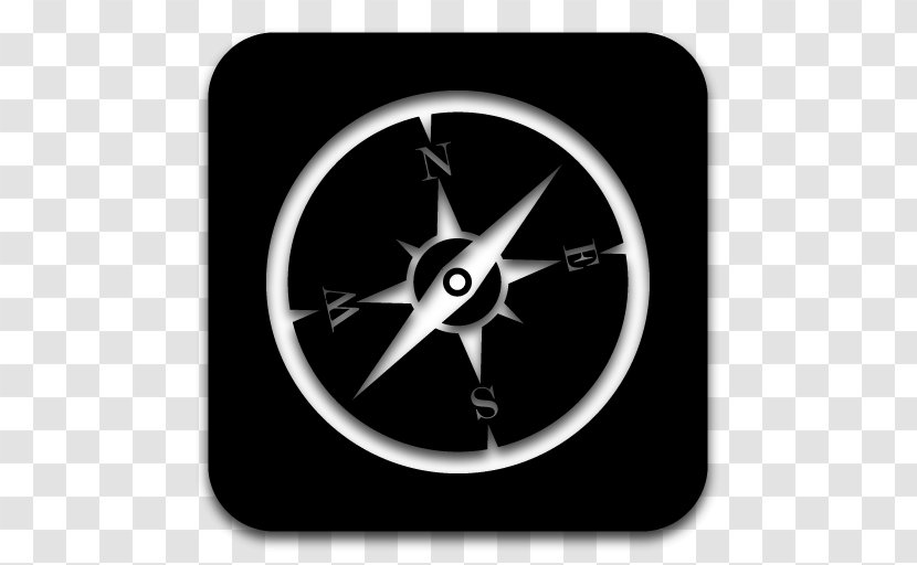 Safari - Button - Black And White Transparent PNG