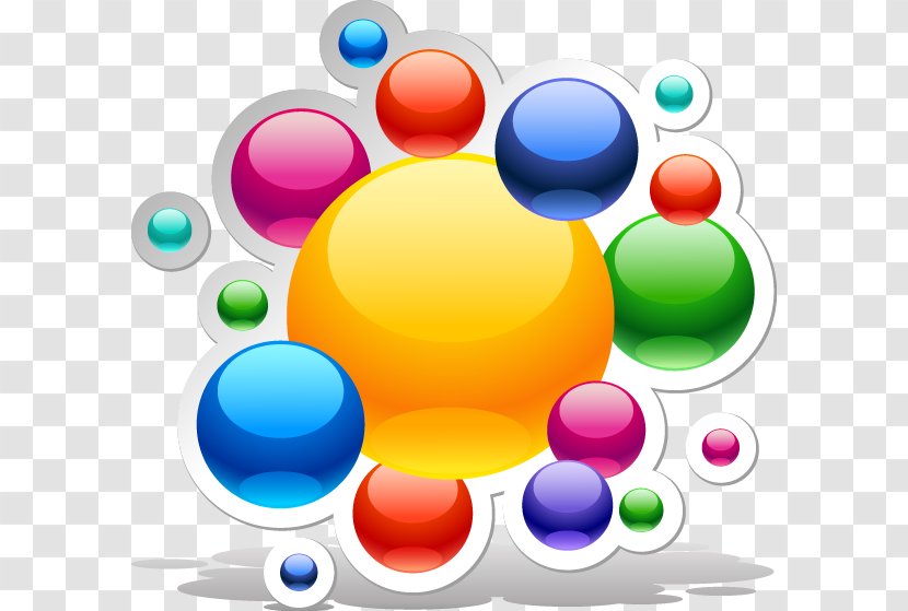 Clip Art - Icon Design - Abstract Colored Ball Pattern Transparent PNG
