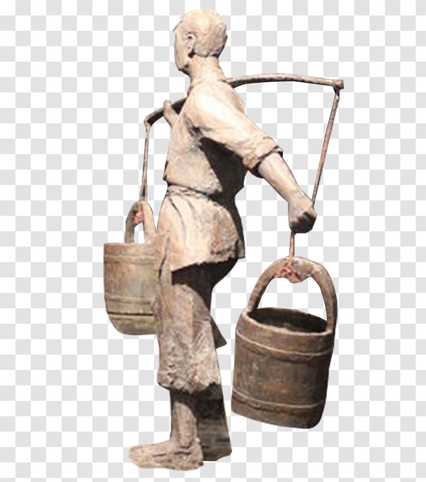 The Farmer Uncle Back Stone - Statue Transparent PNG