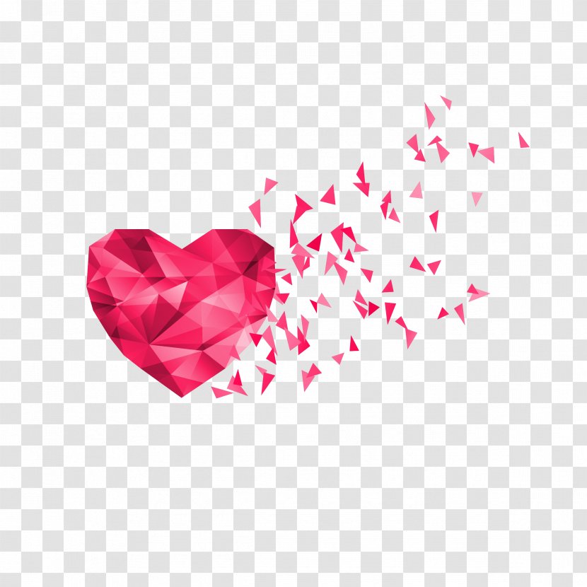 Stereo Hearts - Love - Magenta Transparent PNG