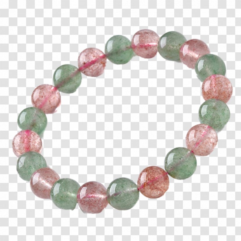 Bracelet Green Crystal Quartz Red - Goldstone - Donghai Strawberry And Family Transparent PNG