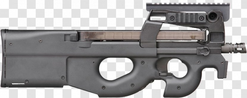 FN P90 Herstal Firearm PS90 Weapon - Heart Transparent PNG