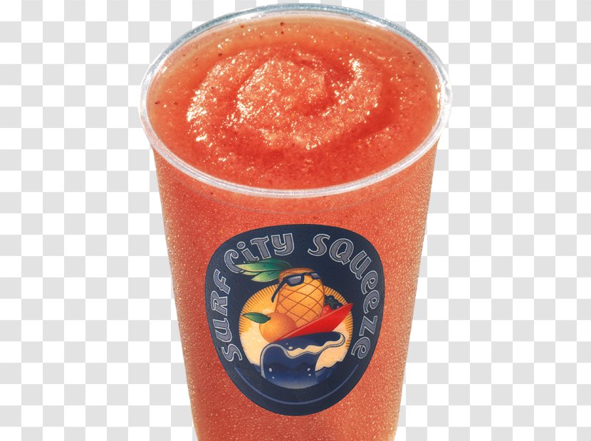Orange Drink Smoothie Juice Milkshake Slush - Strawberry - Lemonade Transparent PNG