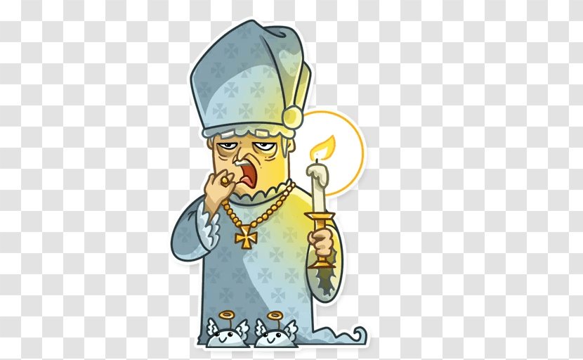 Telegram Sticker Pope Cartoon - Profession - Alexander Iii Transparent PNG