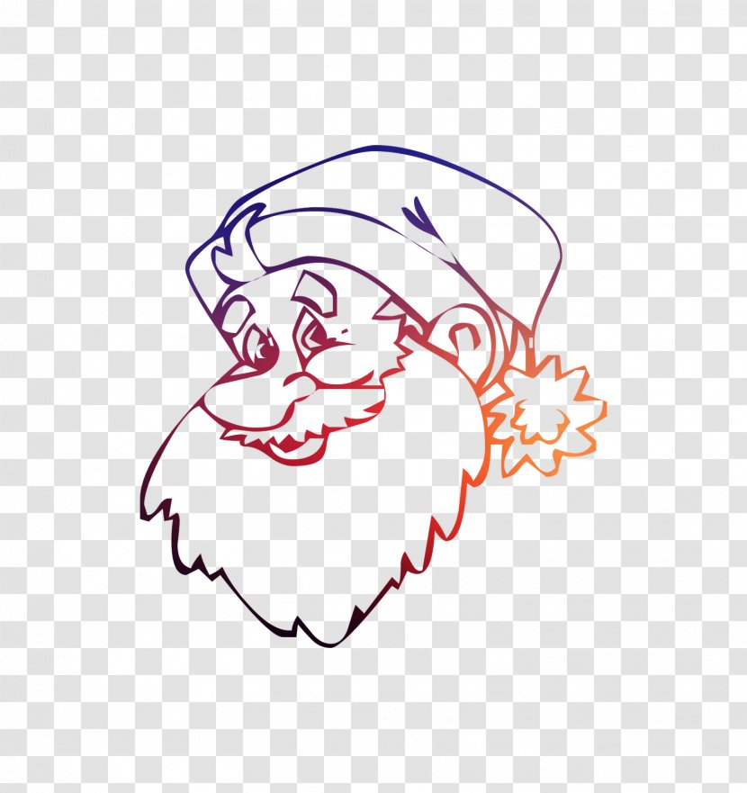 Santa Claus Illustration Drawing Christmas Day Image - Face - Cheek Transparent PNG