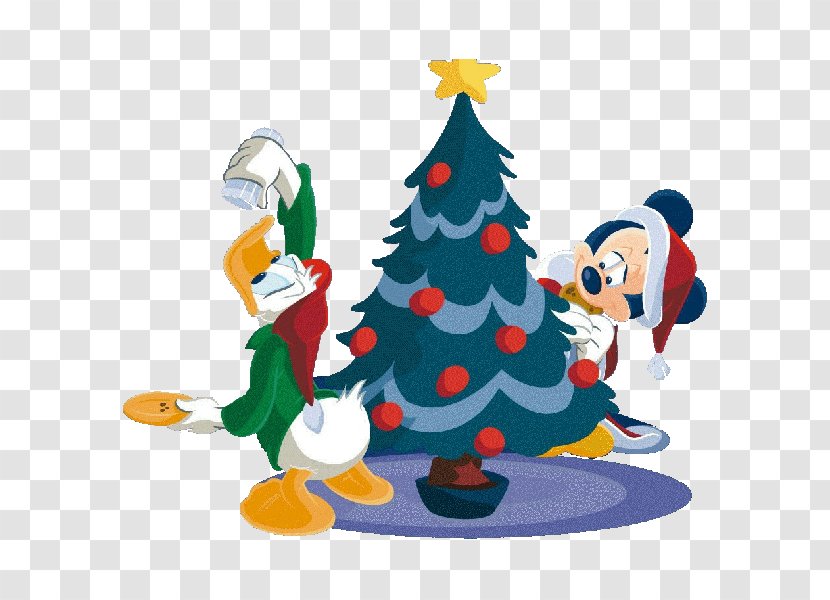 Christmas Tree Mickey Mouse Minnie Donald Duck Clip Art Transparent PNG