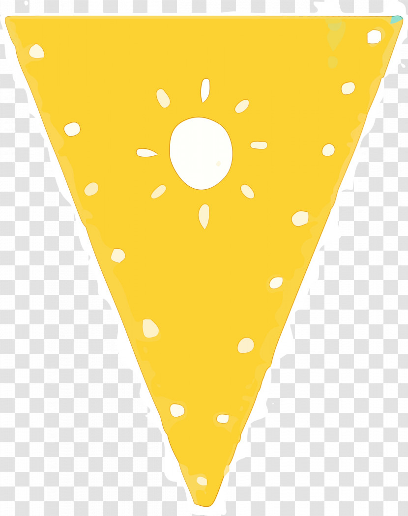 Triangle Angle Line Point Yellow Transparent PNG