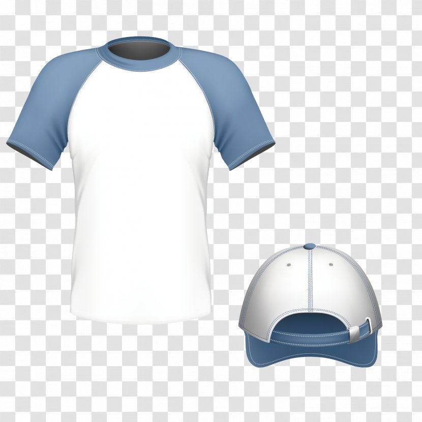 T-shirt Euclidean Vector - Tshirt - Pattern Material Suit Service Blue Transparent PNG
