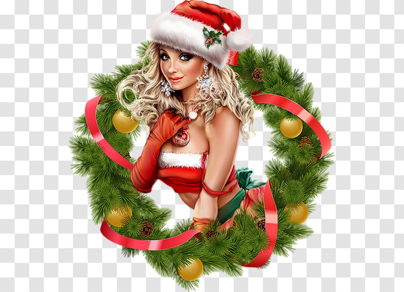 Christmas Ornament New Year Mrs. Claus Woman - Tree Transparent PNG