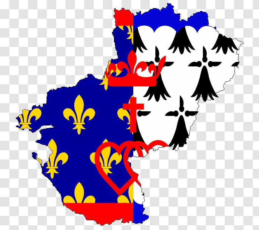 Pays De La Loire Flag Map Stock Photography Transparent PNG