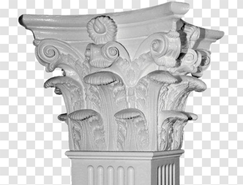Column Capital Corinthian Order Pilaster Ionic - Fluting Transparent PNG