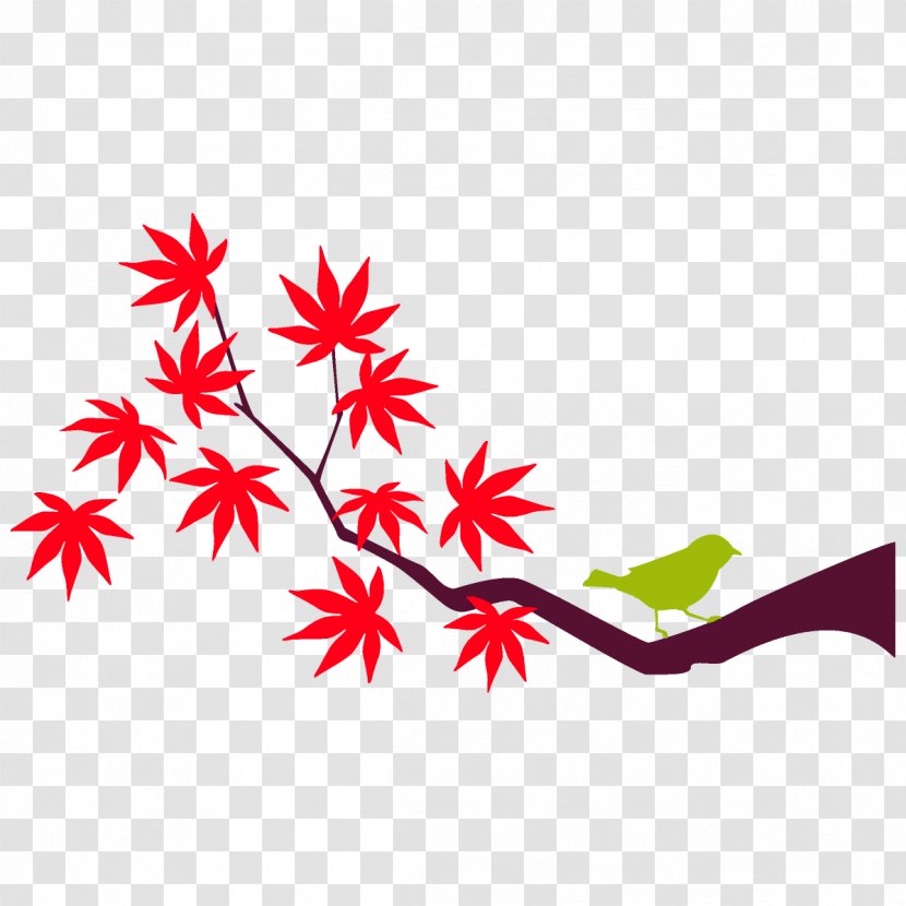 Maple Branch Leaves Autumn Tree - Leaf Transparent PNG