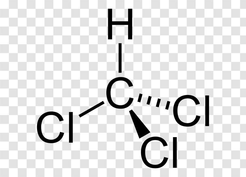 Chloroform Structural Formula Molecule Tetrahedral Molecular Geometry Chloromethane - Watercolor - Chemical Polarity Transparent PNG