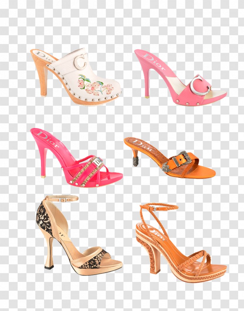 Slipper Shoe High-heeled Footwear Designer - Shoes Transparent PNG