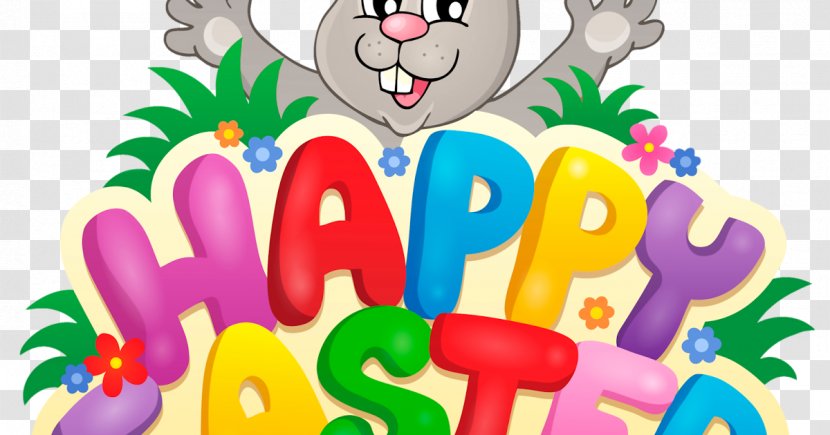 Easter Bunny Background - Cartoon Transparent PNG