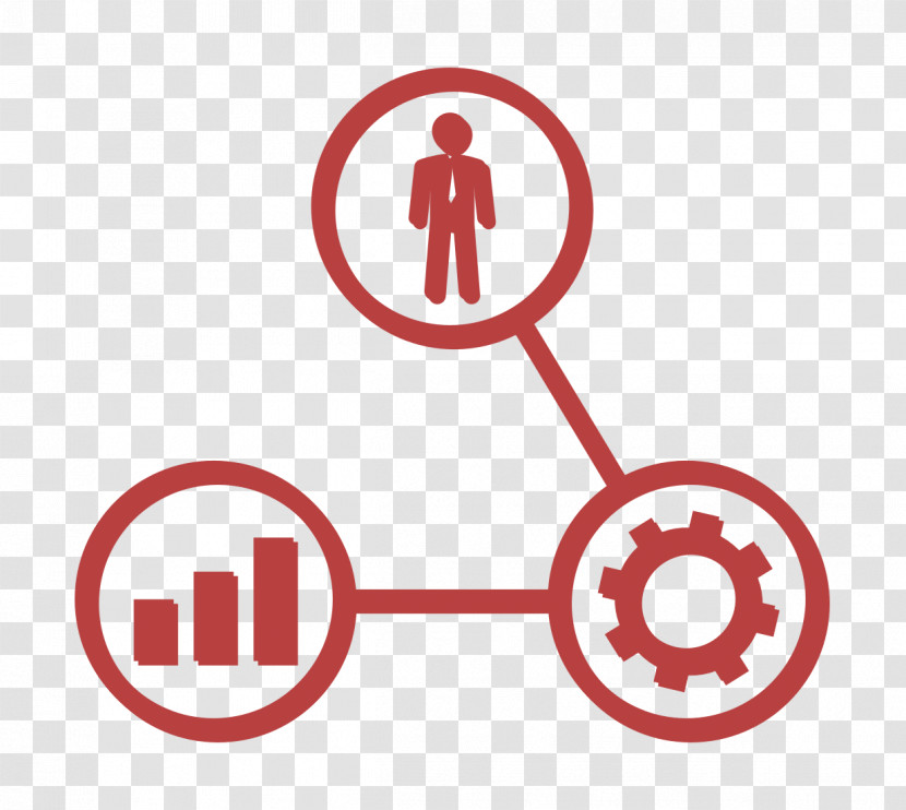 Human Linked To Cogwheel And Graphs Icon Human Icon Humans Resources Icon Transparent PNG