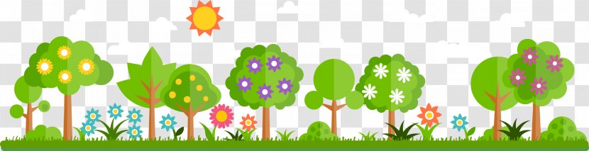 Tree Image Vector Graphics Idea - Grass - Cute Forest Trees Transparent PNG