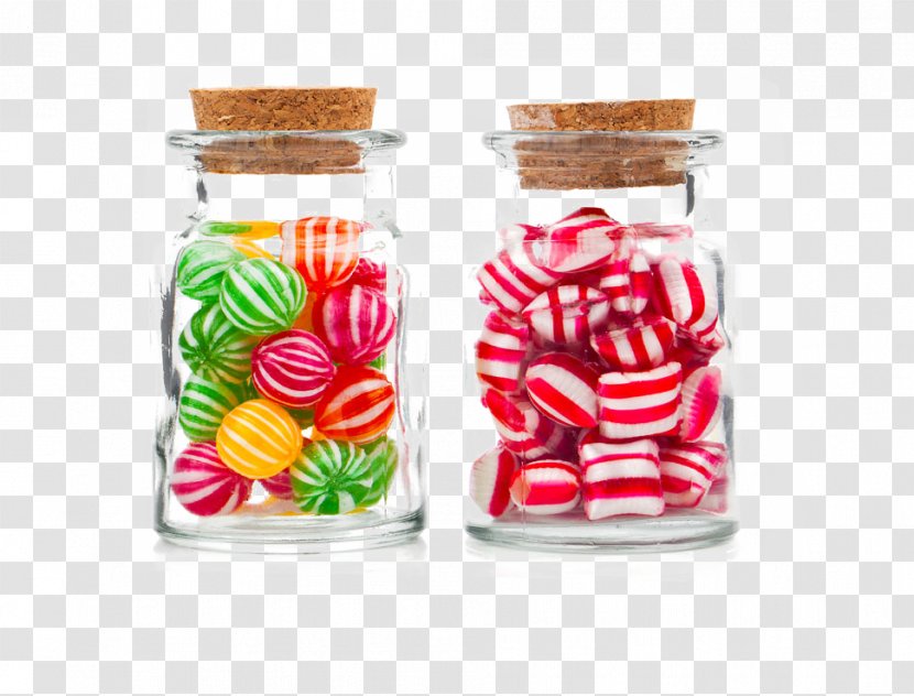 Candy Cane Corn Jar Glass - Loaded Jars Transparent PNG