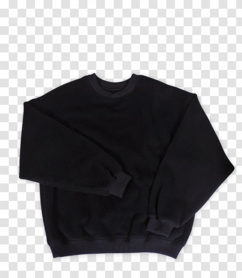 Sleeve Shoulder Outerwear Black M - Pullover Transparent PNG