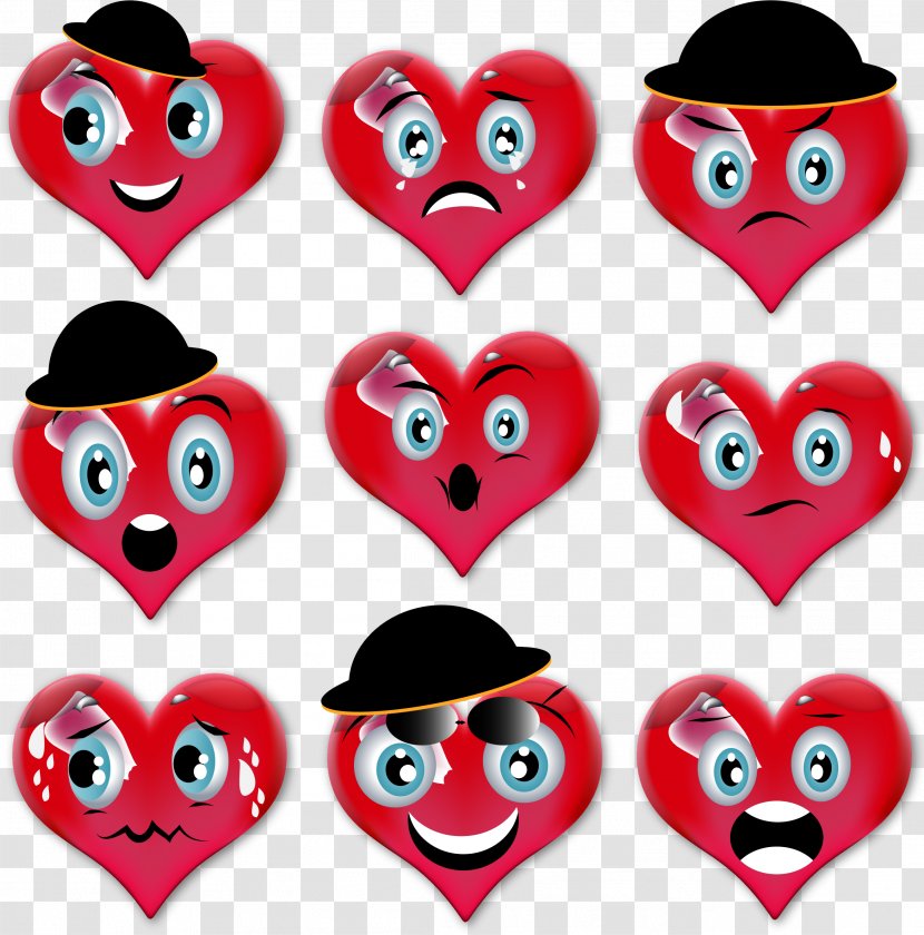Emoticon Smiley Clip Art - Heart - Laughing Transparent PNG