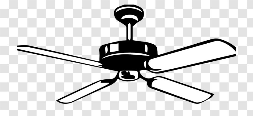 Ceiling Fans Clip Art - Air Conditioning - Fan Transparent PNG