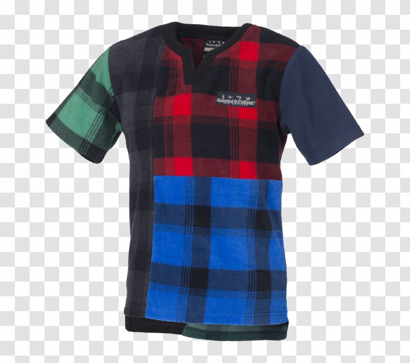 T-shirt Hunting Clothing Tartan Sleeve Transparent PNG