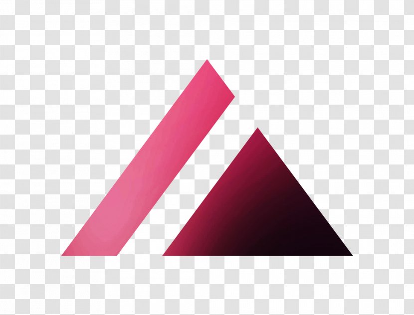 Triangle Product Design Graphics - Magenta - Logo Transparent PNG