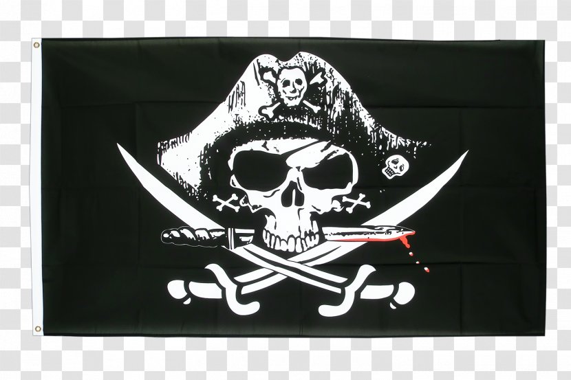 Jolly Roger Flag Edward Teach Piracy Skull And Crossbones - Pirate Transparent PNG