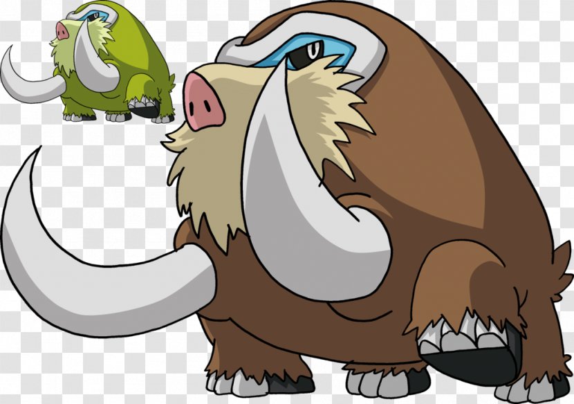 Mamoswine Swinub Evolution Pokémon Piloswine - Mammal - Pokemon Transparent PNG