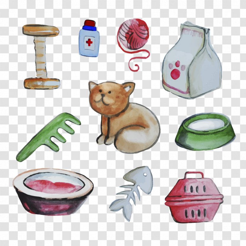 Cat Food Pet Drawing - Small Appliance - Vector Transparent PNG