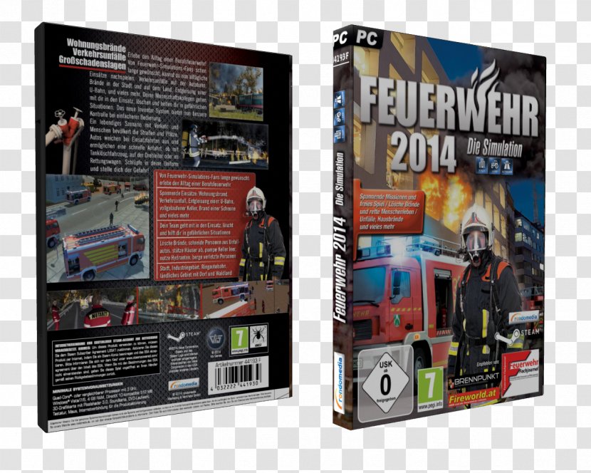 Firefighters 2014: The Simulation Game PC Fire Department Conflagration - Dvd Transparent PNG