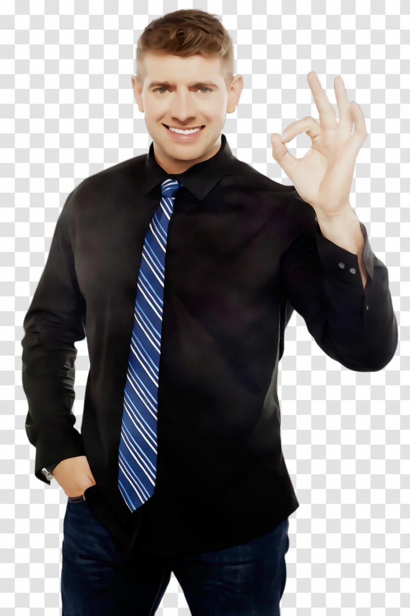 Standing Finger Suit Gesture Male - Wet Ink - Formal Wear Hand Transparent PNG