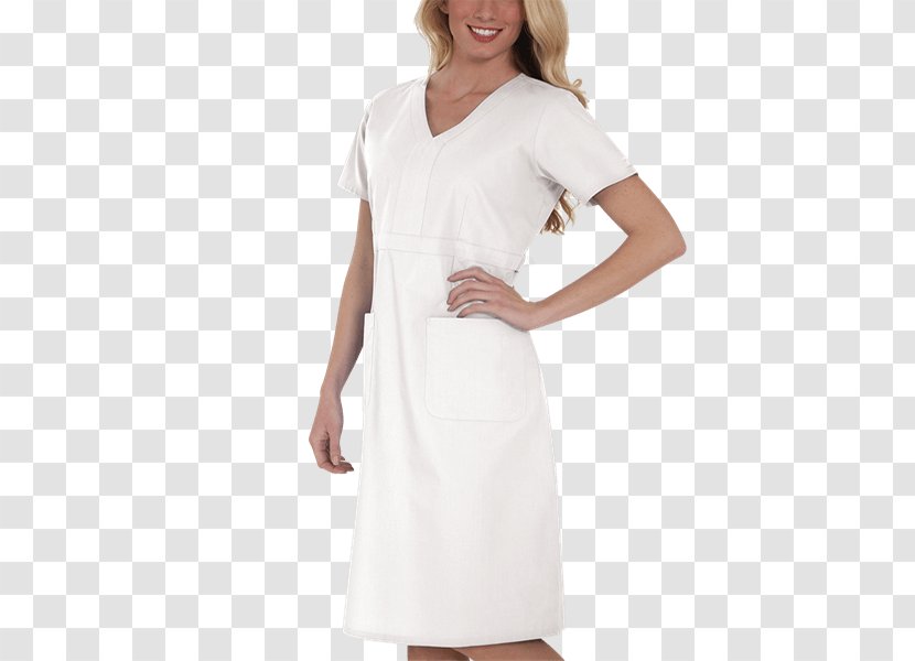 Sleeve Dress Scrubs A-line Uniform - Gown - Hospital Nurse Transparent PNG