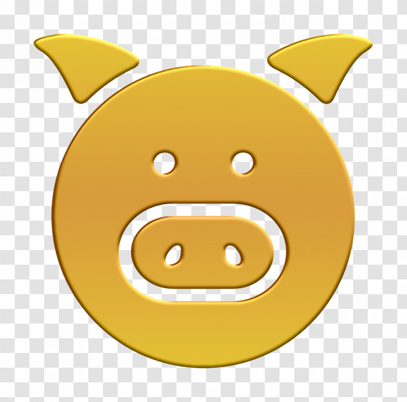 Wildlife Icon Pork Icon Pig Portrait Icon Transparent PNG