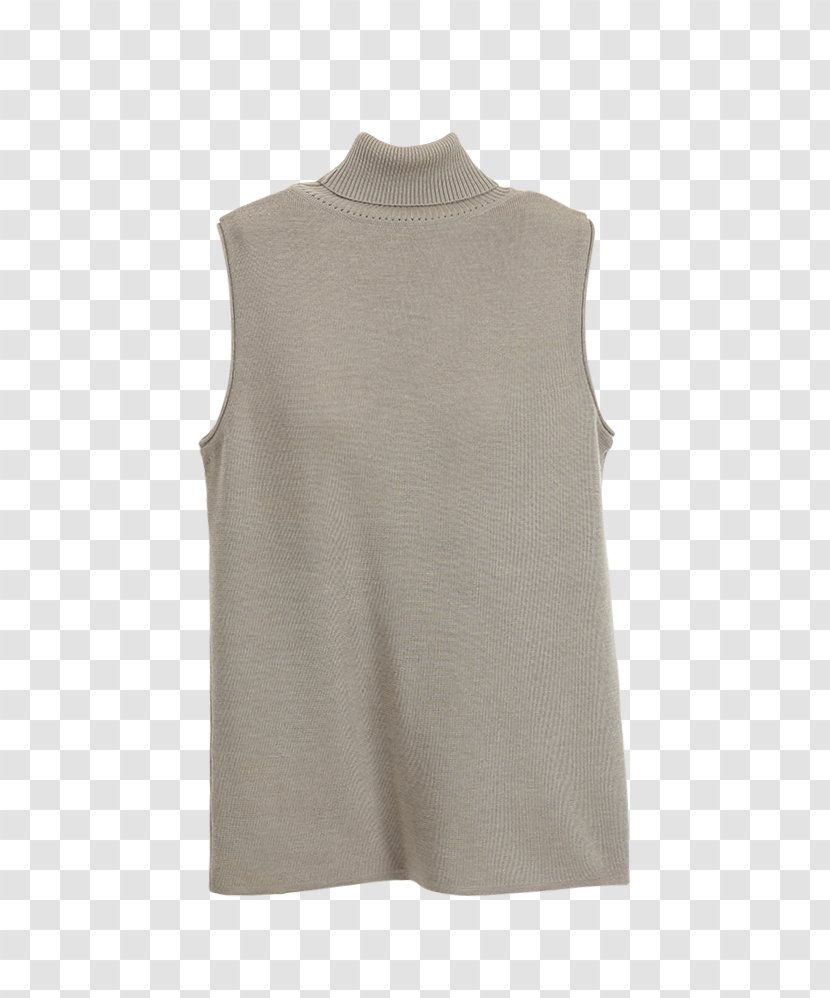 Gilets Sleeveless Shirt Neck - Pullover Transparent PNG