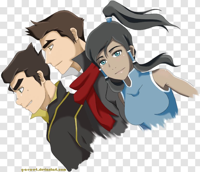 Korra Azula Zuko Mako Aang - Silhouette Transparent PNG