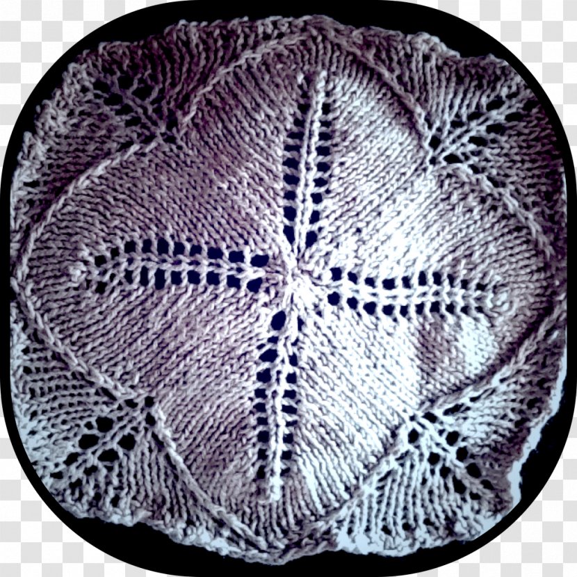 Doily Crochet Headgear Purple Circle - Woolen Transparent PNG