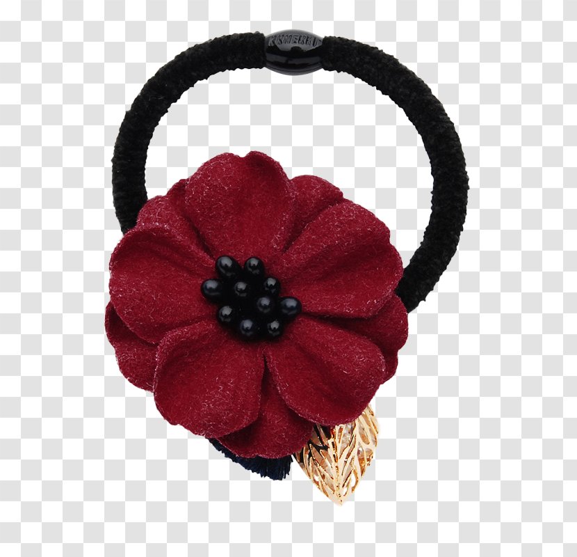 Hair Tie Barrette Red Rubber Band - Tree - Flower Accessories Transparent PNG