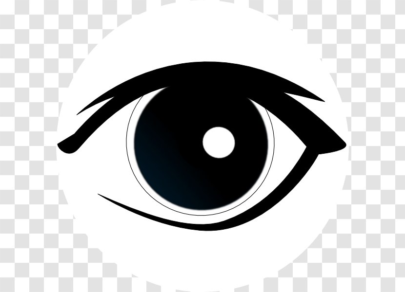 Eye Animation Cartoon Clip Art - Black And White - Eyes Outline Cliparts Transparent PNG