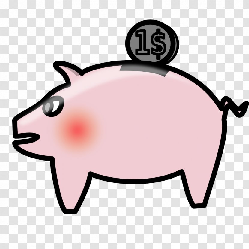Piggy Bank Money Clip Art - Smile Transparent PNG