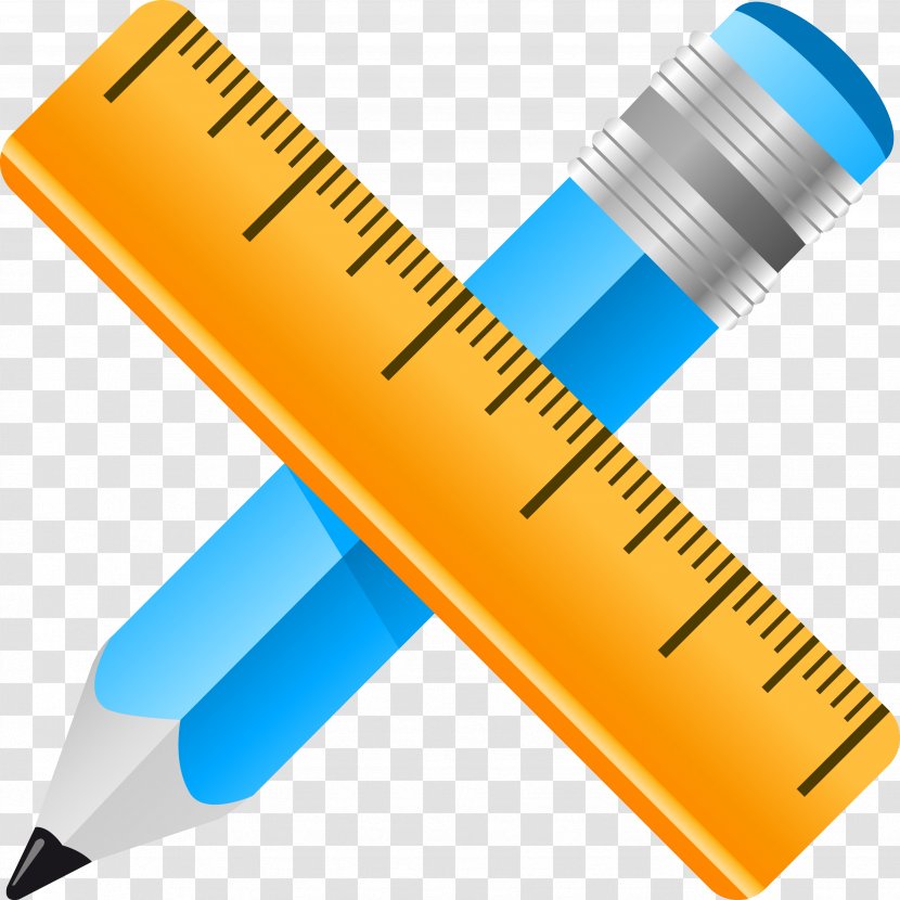 Straightedge Pencil Ruler Transparent PNG