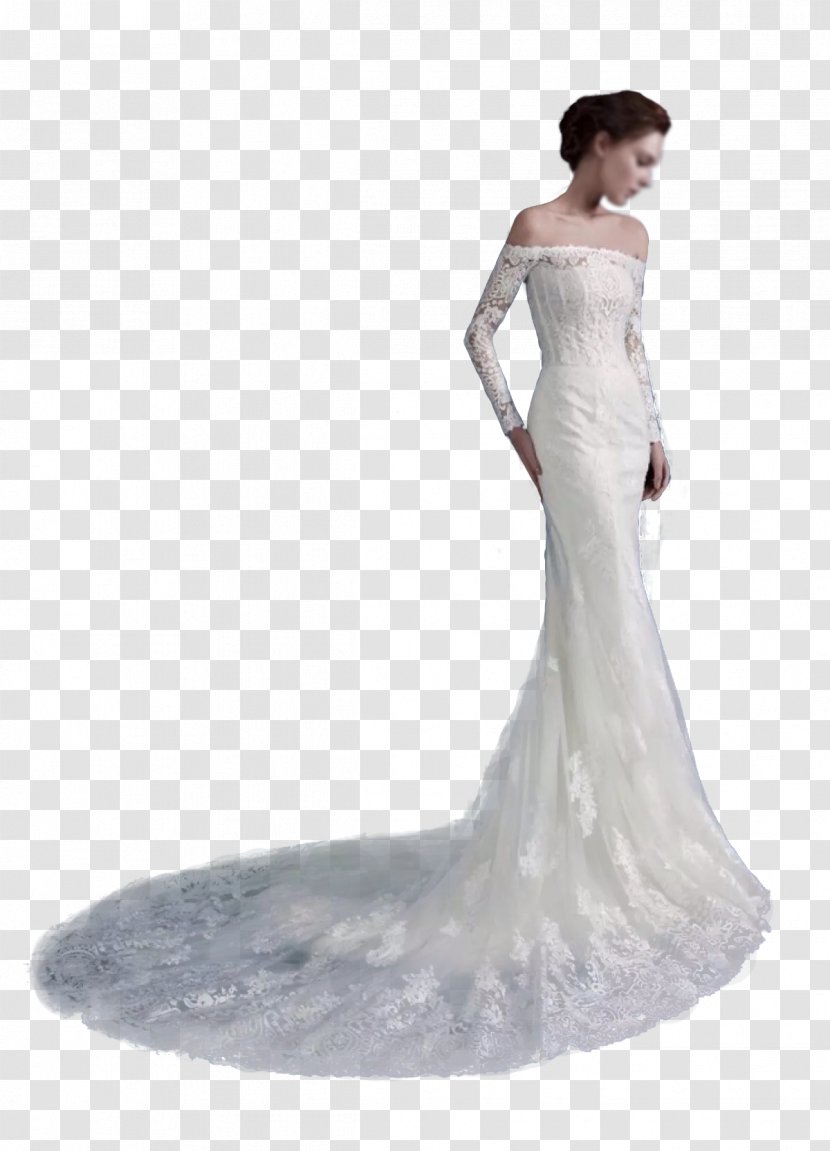 Contemporary Western Wedding Dress - Gown - Women Transparent PNG