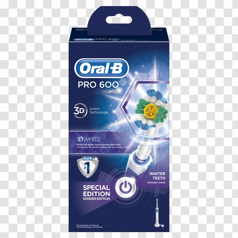 Electric Toothbrush Oral-B Pro 600 700 - Oralb Transparent PNG
