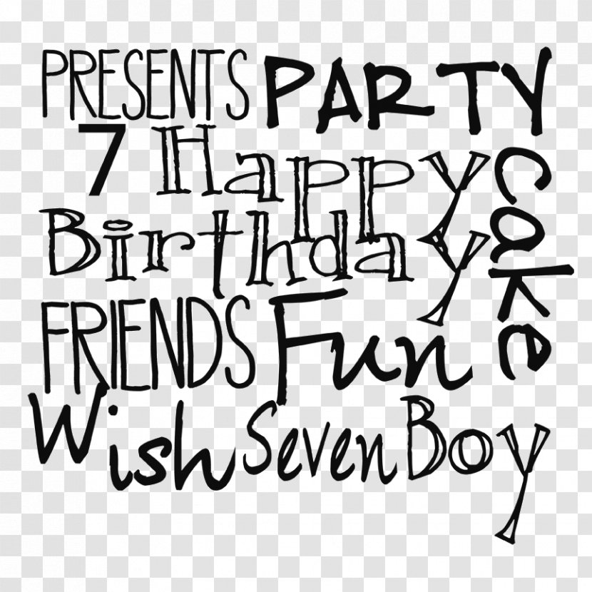 Font Handwriting Human Behavior Point Angle - Boy Birthday Transparent PNG