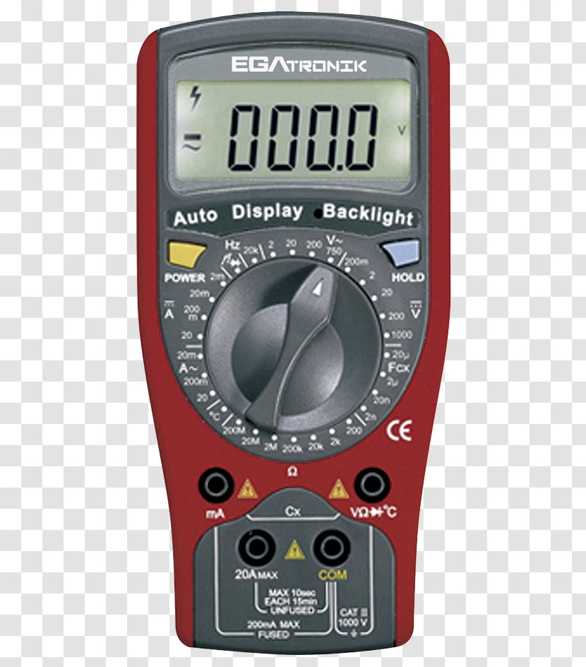 Digital Multimeter Fluke Corporation Electric Potential Difference Avometer - Current Clamp - Ega Master Transparent PNG