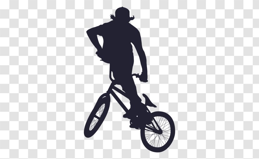 Motorcycle Helmets Bicycle Silhouette - Flatland Bmx Transparent PNG