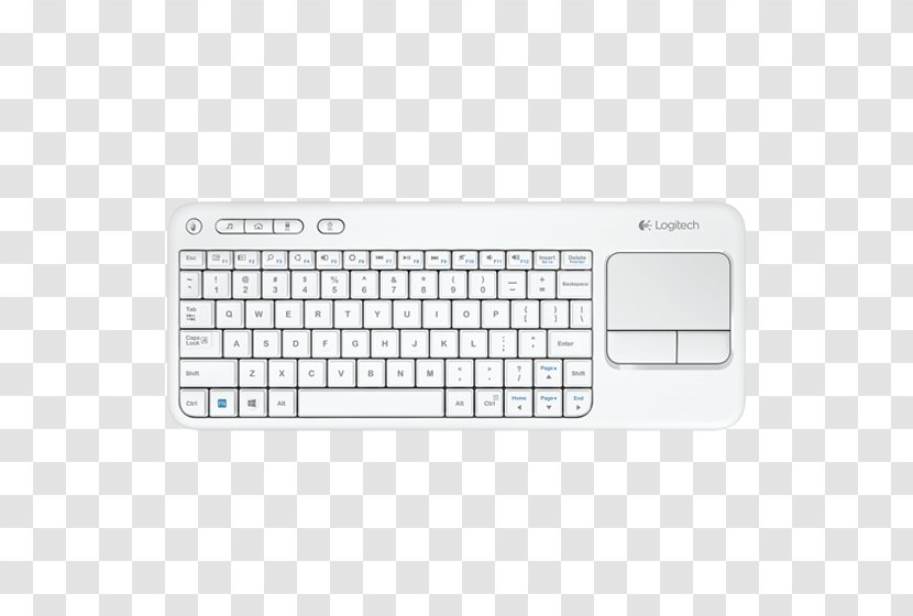 Computer Keyboard Mouse Logitech K400 Plus Wireless - Laptop Replacement Transparent PNG